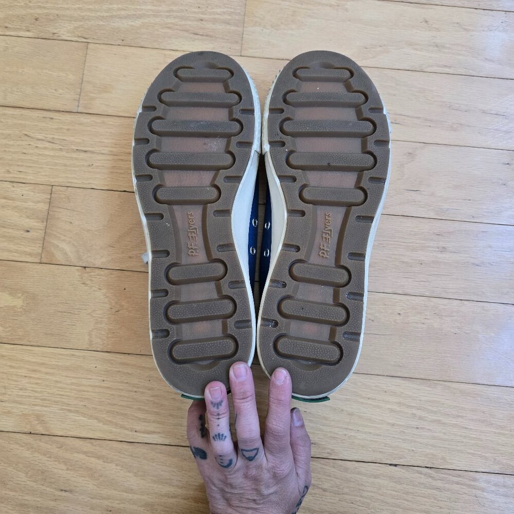 PF Flyers | The Grounder Collection blue canvas low-top sneakers | MENS 12 - Picture 10 of 10